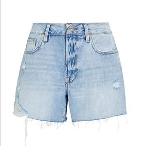 FRAME
Le Brigette Denim Cut-Off Shorts
Color: DENIM-LT
Size: 30